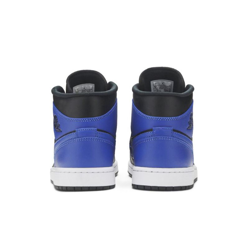 Pánské Boty Air Jordan 1 Mid Černá Modrý Bílý