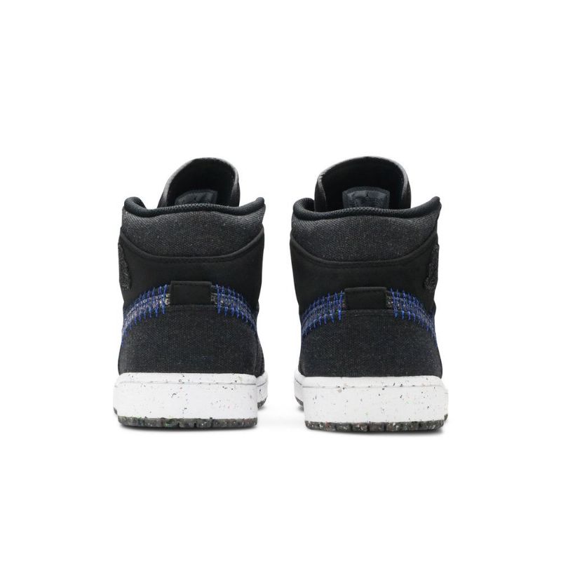 Pánské Boty Air Jordan 1 Mid Černá Modrý Bílý