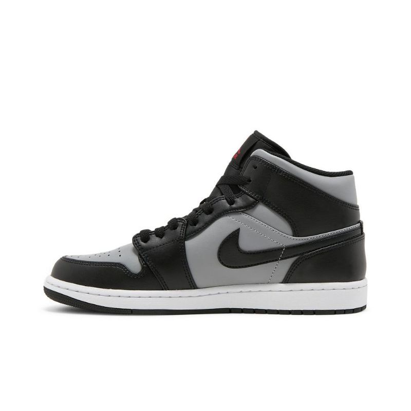 Pánské Boty Air Jordan 1 Mid Černá Šedá Červené Bílý