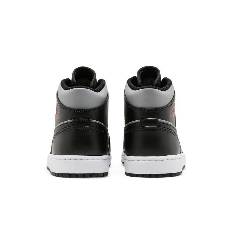 Pánské Boty Air Jordan 1 Mid Černá Šedá Červené Bílý