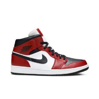 Pánské Boty Air Jordan 1 Mid Červené Bílý Černá