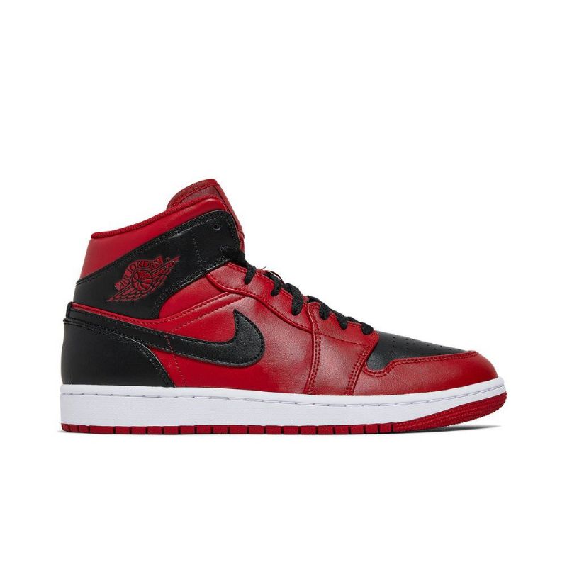 Pánské Boty Air Jordan 1 Mid Červené Černá Bílý