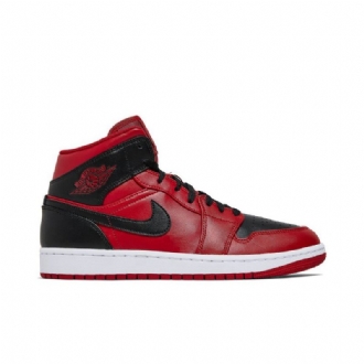 Pánské Boty Air Jordan 1 Mid Červené Černá Bílý
