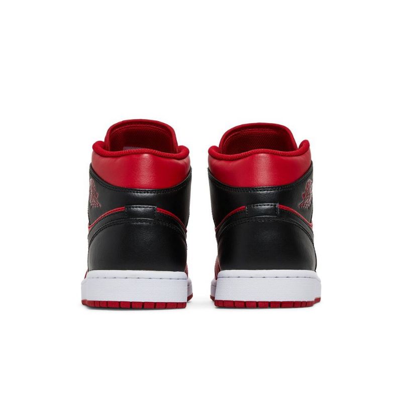 Pánské Boty Air Jordan 1 Mid Červené Černá Bílý