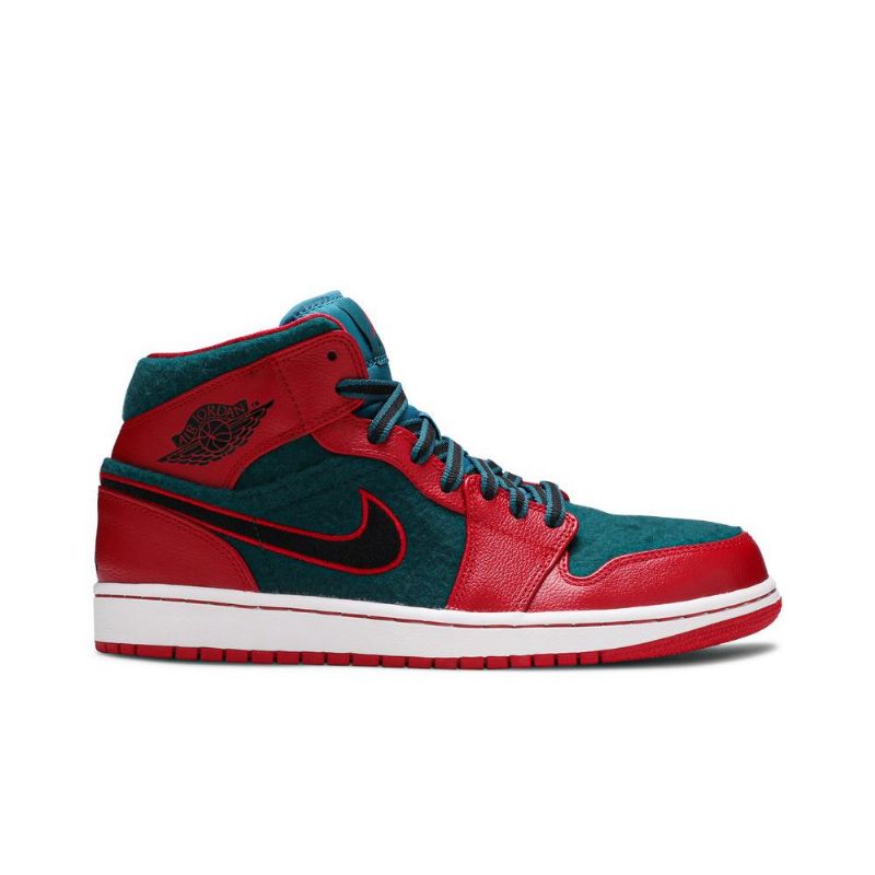 Pánské Boty Air Jordan 1 Mid Červené Modrý Černá