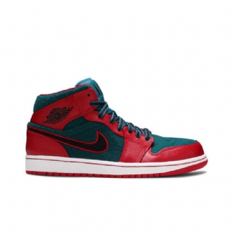 Pánské Boty Air Jordan 1 Mid Červené Modrý Černá