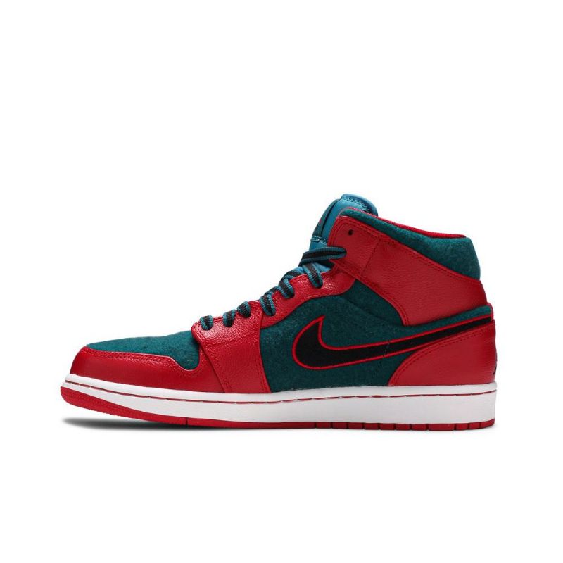 Pánské Boty Air Jordan 1 Mid Červené Modrý Černá