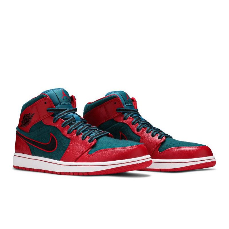 Pánské Boty Air Jordan 1 Mid Červené Modrý Černá