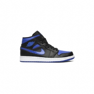 Pánské Boty Air Jordan 1 Mid Modrý Černá Bílý