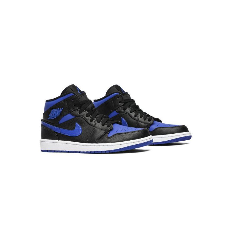 Pánské Boty Air Jordan 1 Mid Modrý Černá Bílý