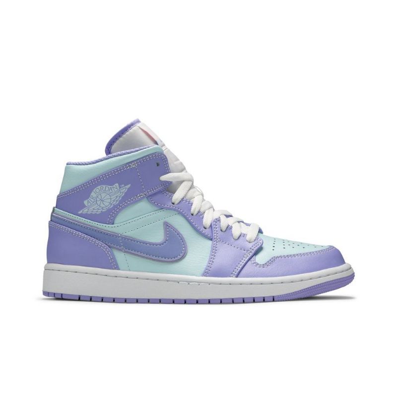 Pánské Boty Air Jordan 1 Mid Nachový Modrý Bílý