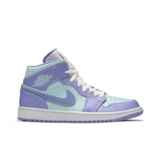 Pánské Boty Air Jordan 1 Mid Nachový Modrý Bílý