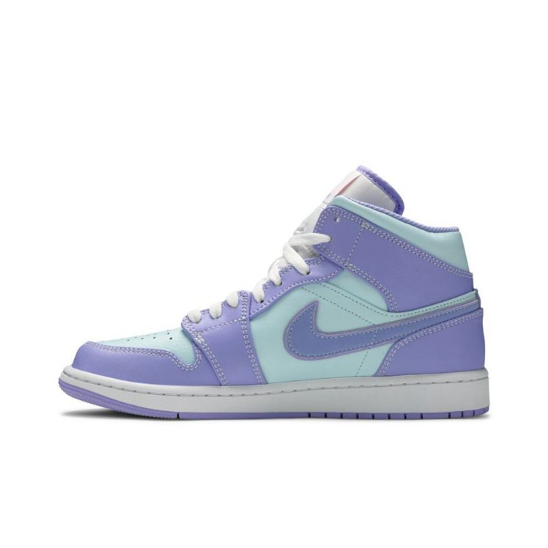 Pánské Boty Air Jordan 1 Mid Nachový Modrý Bílý