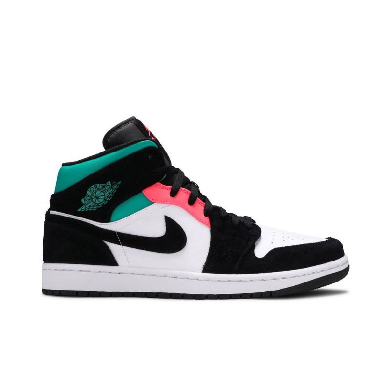 Pánské Boty Air Jordan 1 Mid Se Bílá Černá Modrá Růžová