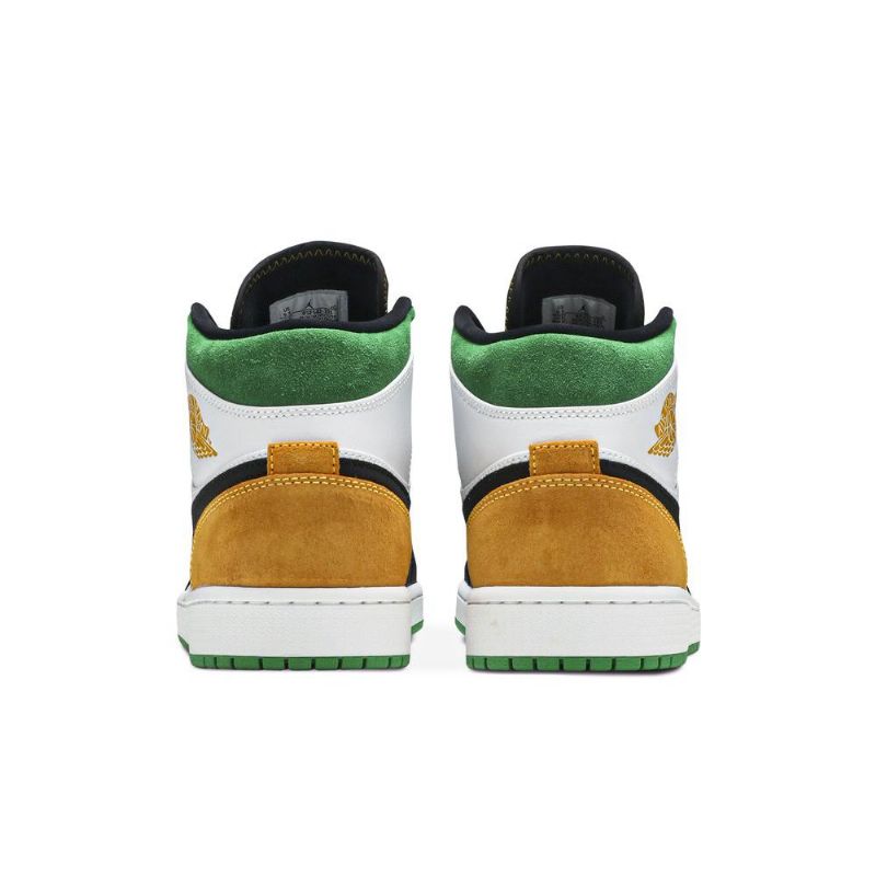 Pánské Boty Air Jordan 1 Mid Se Bílá Oranžová Černá Zelená