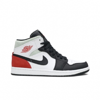 Pánské Boty Air Jordan 1 Mid Se Bílý Černá Šedá Červené