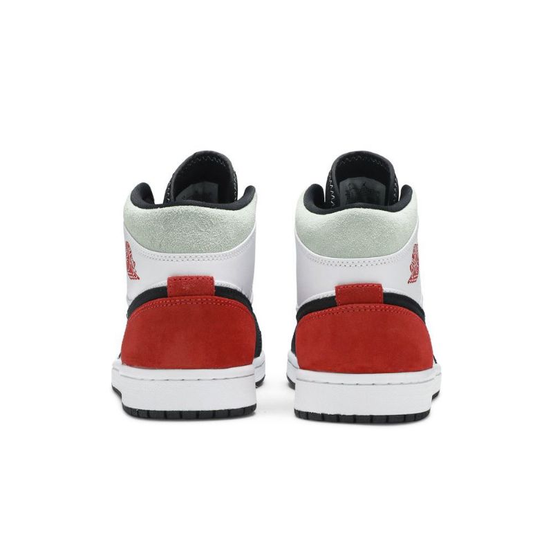 Pánské Boty Air Jordan 1 Mid Se Bílý Černá Šedá Červené