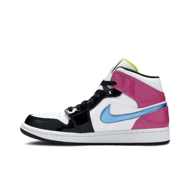 Pánské Boty Air Jordan 1 Mid Se Bílý Růžová Černá