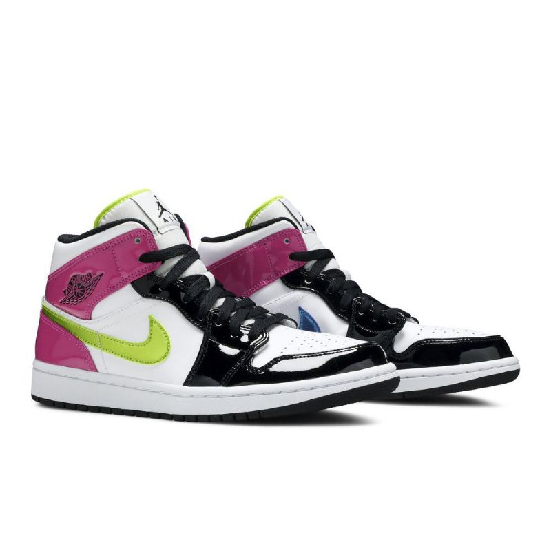 Pánské Boty Air Jordan 1 Mid Se Bílý Růžová Černá