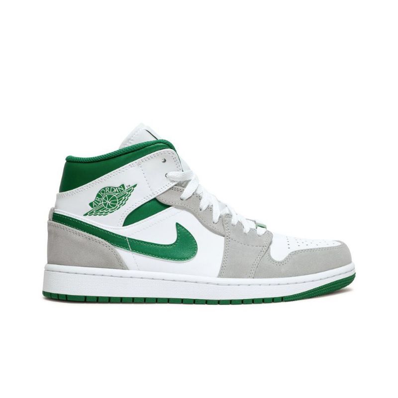 Pánské Boty Air Jordan 1 Mid Se Bílý Šedá Zelená