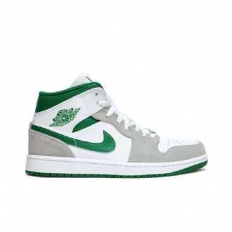 Pánské Boty Air Jordan 1 Mid Se Bílý Šedá Zelená