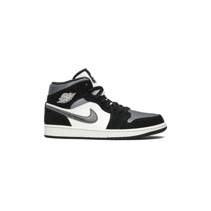 Pánské Boty Air Jordan 1 Mid Se Černá Bílý Šedá