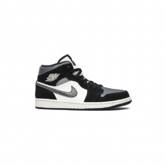 Pánské Boty Air Jordan 1 Mid Se Černá Bílý Šedá
