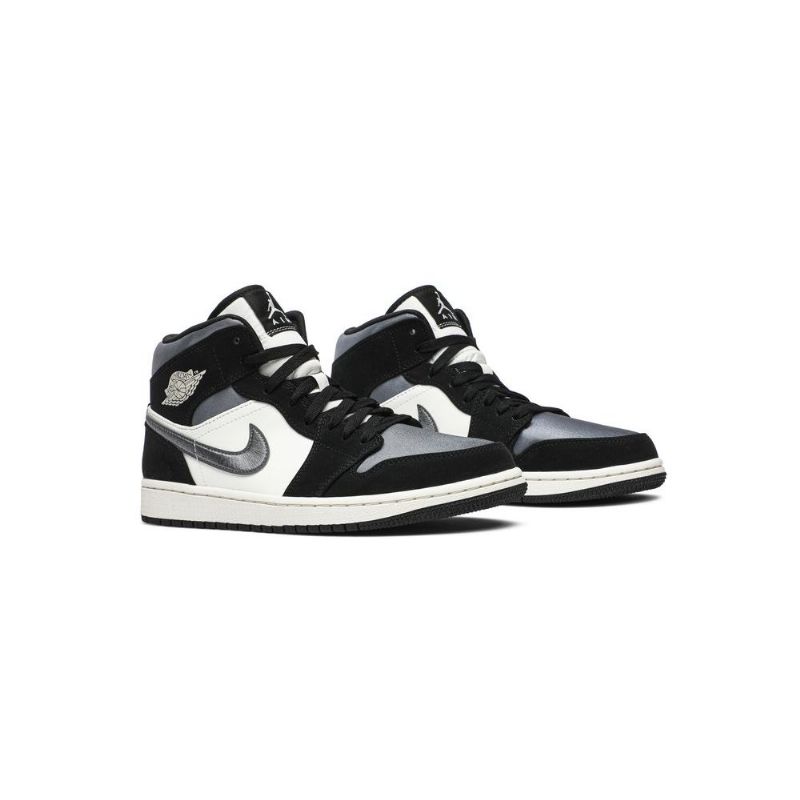 Pánské Boty Air Jordan 1 Mid Se Černá Bílý Šedá