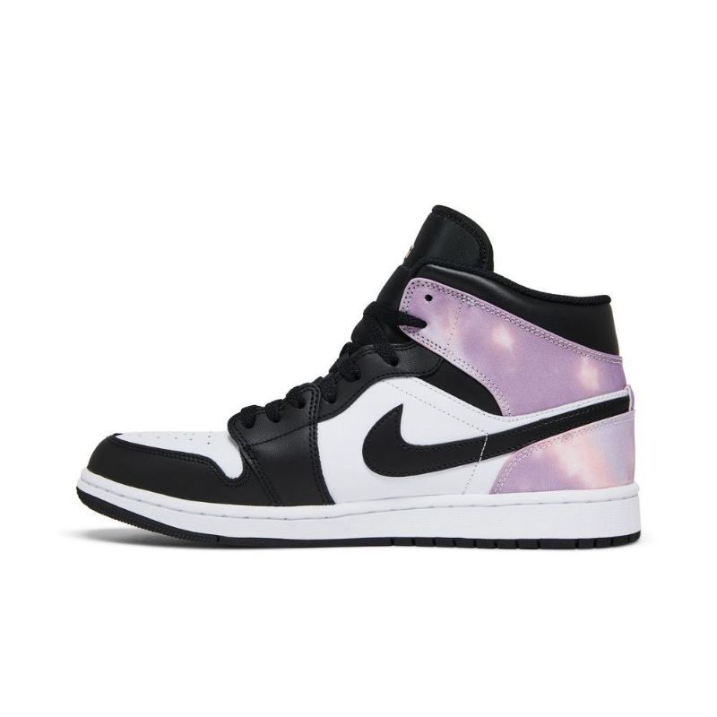 Pánské Boty Air Jordan 1 Mid Se Černá Nachový Bílý