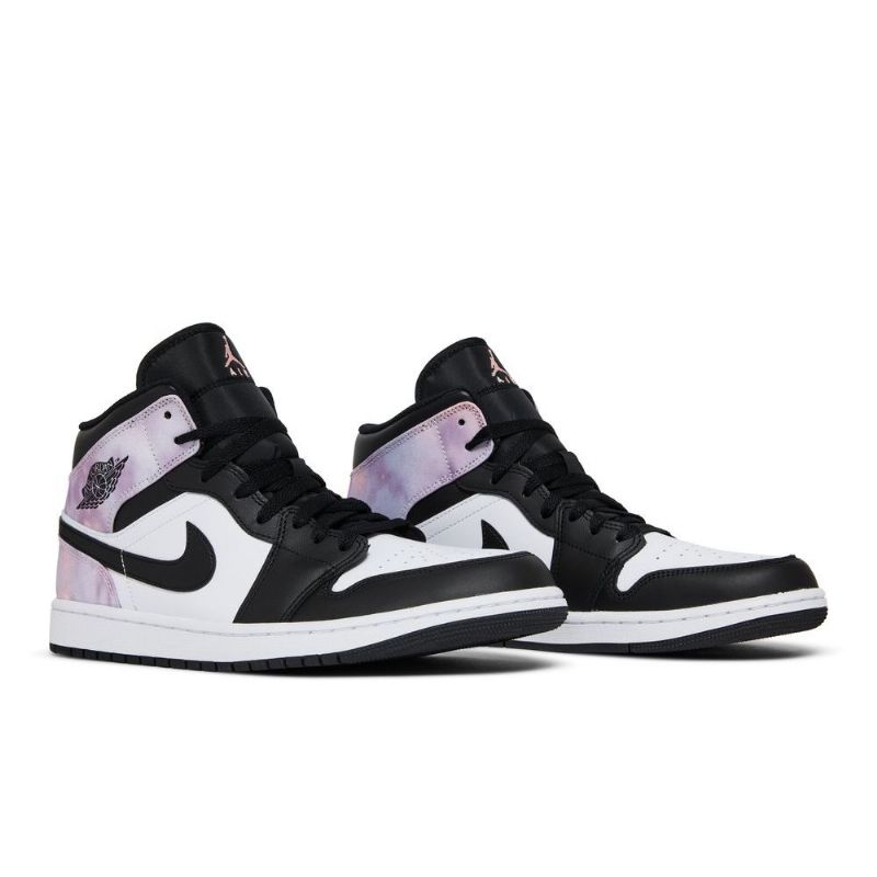 Pánské Boty Air Jordan 1 Mid Se Černá Nachový Bílý
