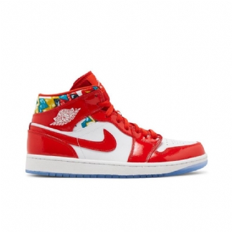 Pánské Boty Air Jordan 1 Mid Se Červené Bílý Zlatý Modrý