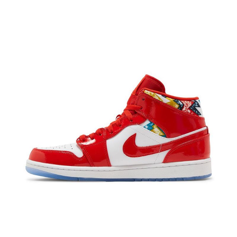 Pánské Boty Air Jordan 1 Mid Se Červené Bílý Zlatý Modrý