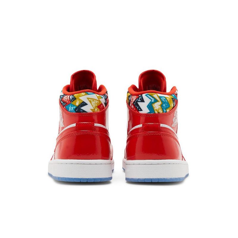 Pánské Boty Air Jordan 1 Mid Se Červené Bílý Zlatý Modrý