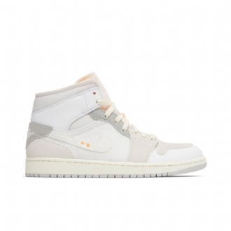 Pánské Boty Air Jordan 1 Mid Se Craft Bílý Šedá Růžová