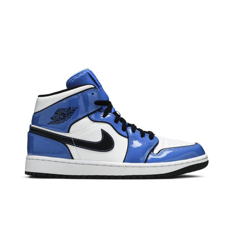 Pánské Boty Air Jordan 1 Mid Se Modrá Bílá Černá
