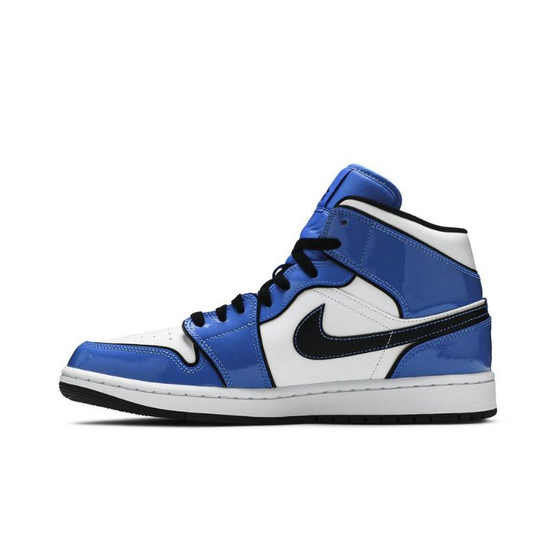 Pánské Boty Air Jordan 1 Mid Se Modrá Bílá Černá