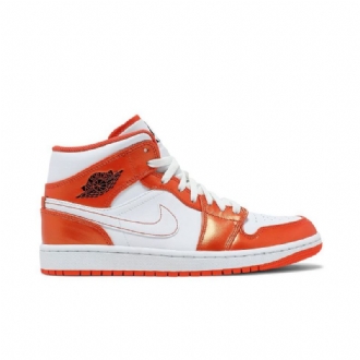 Pánské Boty Air Jordan 1 Mid Se Oranžový Bílý Černá