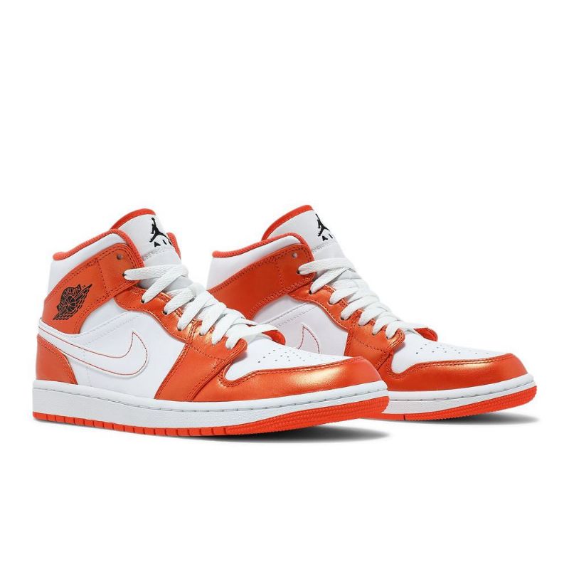 Pánské Boty Air Jordan 1 Mid Se Oranžový Bílý Černá