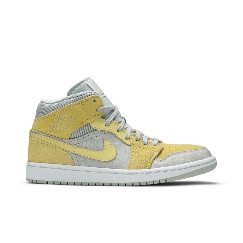 Pánské Boty Air Jordan 1 Mid Se Šedá Žlutá