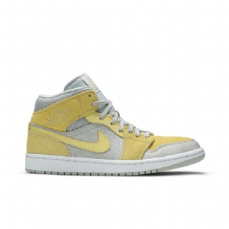Pánské Boty Air Jordan 1 Mid Se Šedá Žlutá