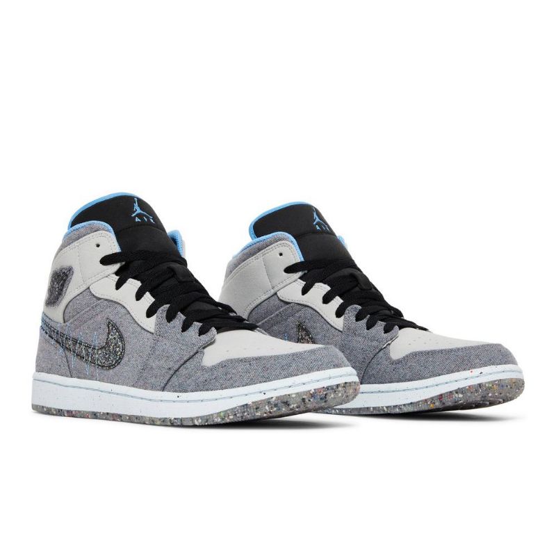 Pánské Boty Air Jordan 1 Mid Šedá Modrý Černá