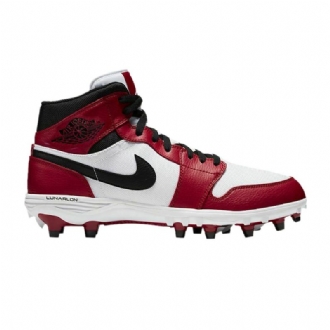 Pánské Boty Air Jordan 1 Mid Td Cleat Bílý Červené Černá