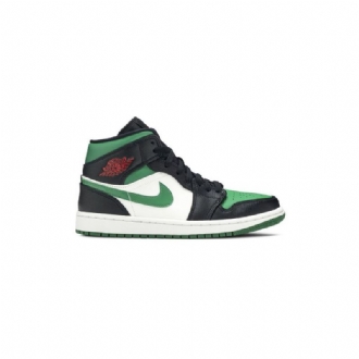Pánské Boty Air Jordan 1 Mid Zelená Bílá Černá Červená
