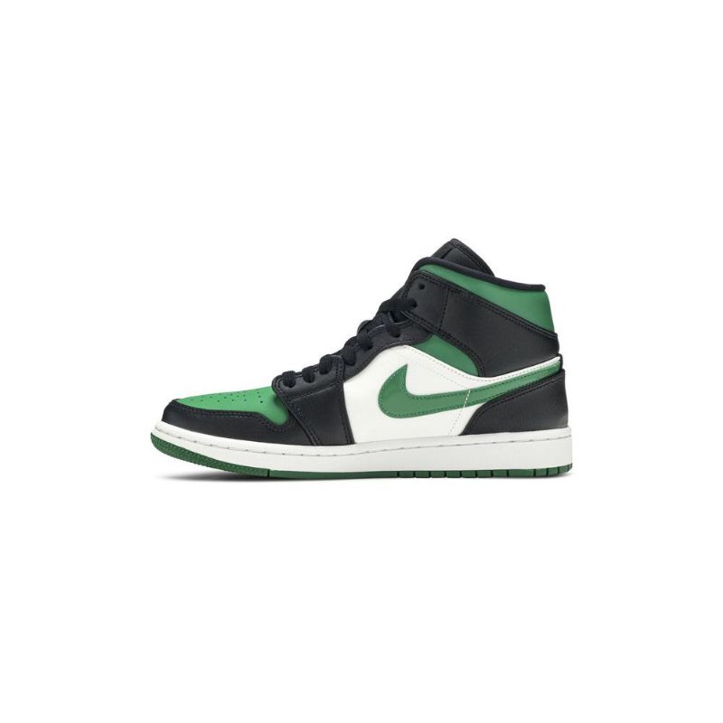 Pánské Boty Air Jordan 1 Mid Zelená Bílá Černá Červená