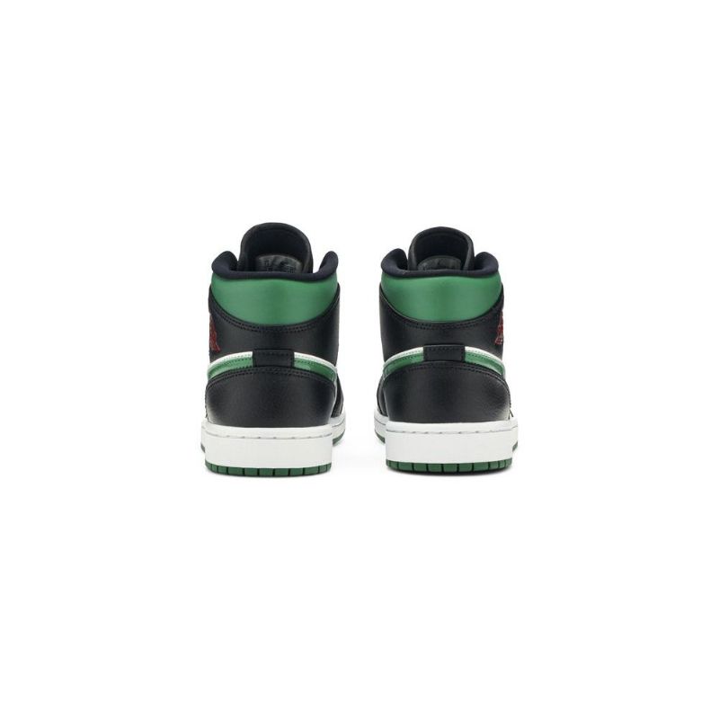 Pánské Boty Air Jordan 1 Mid Zelená Bílá Černá Červená