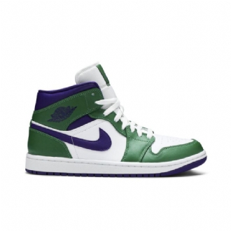 Pánské Boty Air Jordan 1 Mid Zelená Bílý Nachový