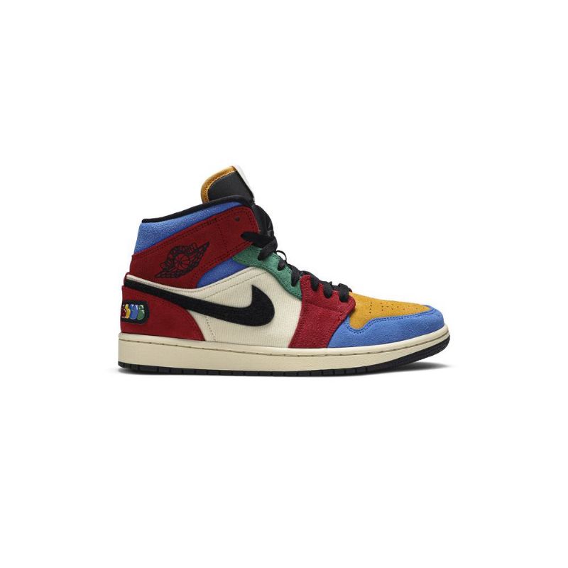 Pánské Boty Air Jordan 1 Modrý The Great Mid Béžová Vícebarevná