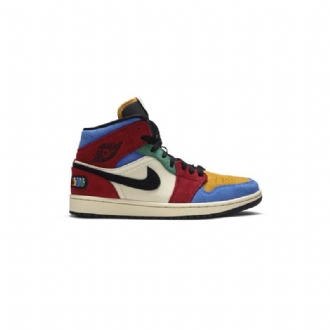 Pánské Boty Air Jordan 1 Modrý The Great Mid Béžová Vícebarevná