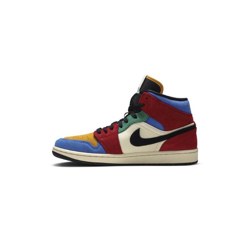 Pánské Boty Air Jordan 1 Modrý The Great Mid Béžová Vícebarevná