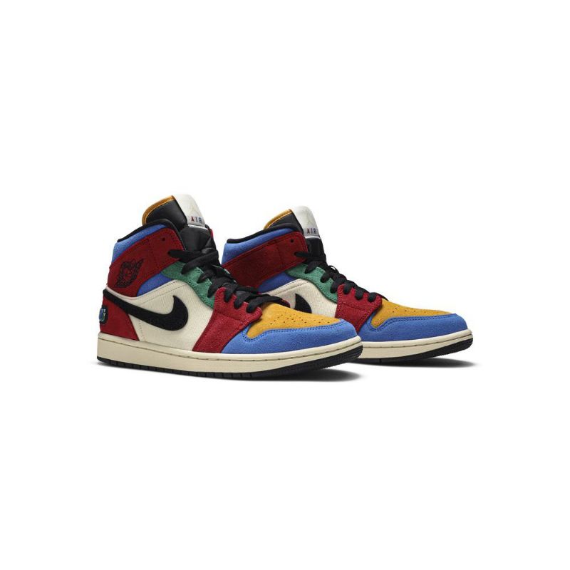 Pánské Boty Air Jordan 1 Modrý The Great Mid Béžová Vícebarevná
